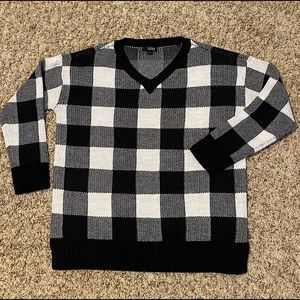 A.N.A Checkered Sweater